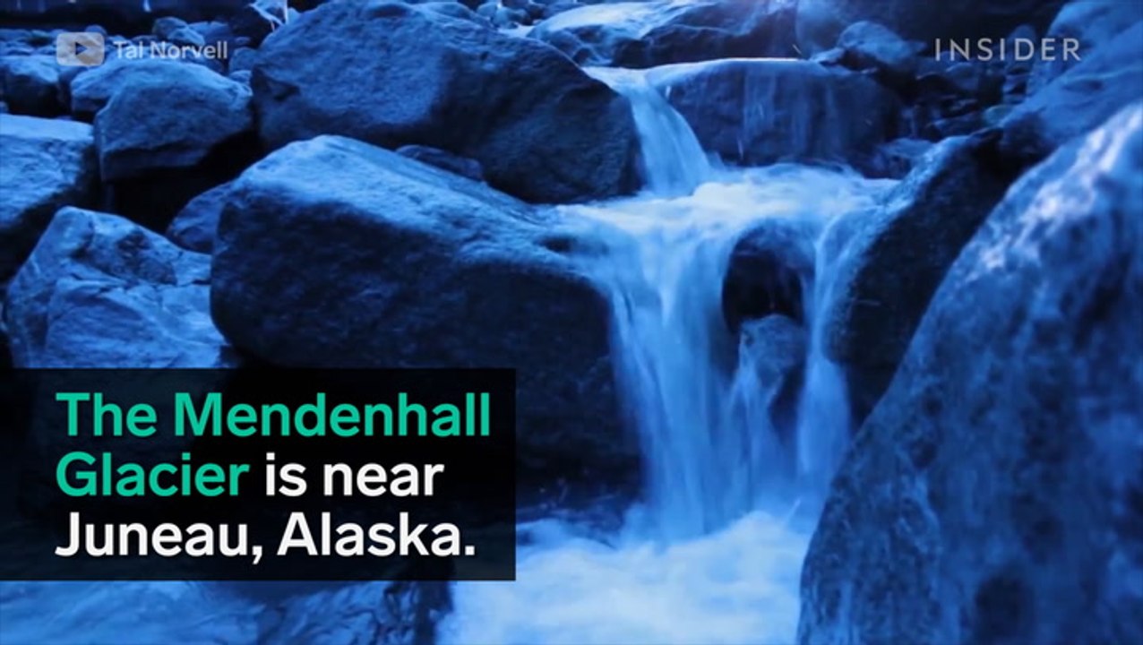 Alaska is home to a cave inside of a giant glacier