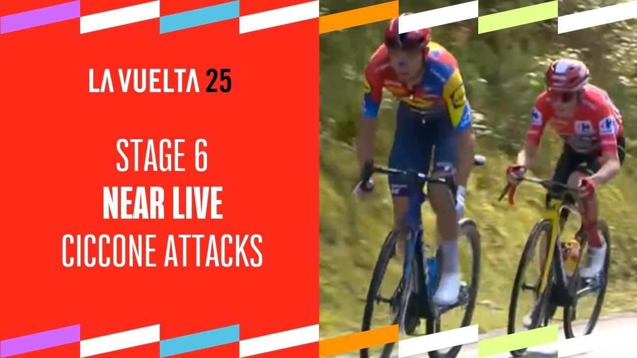 Ciccone for the first attack in the peloton  - Stage 6 - La Vuelta 2025