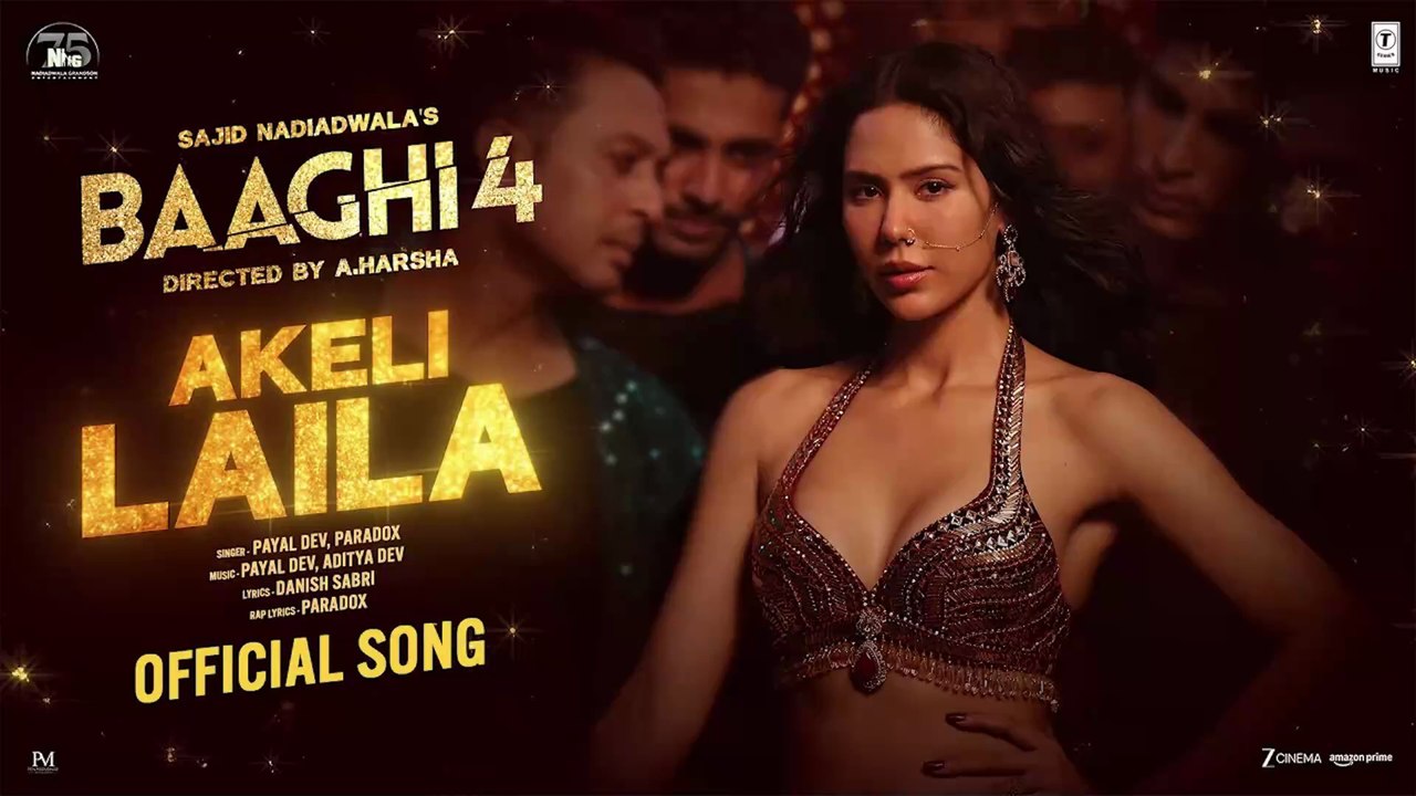 Baaghi 4: Akeli Laila (Song) | Tiger S, Sonam B, Sanjay D | Payal D, Aditya D | Sajid N, A. Harsha