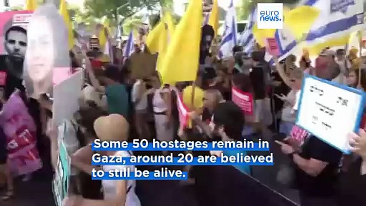 Israeli protesters block highways asking government to secure release of hostages in Gaza