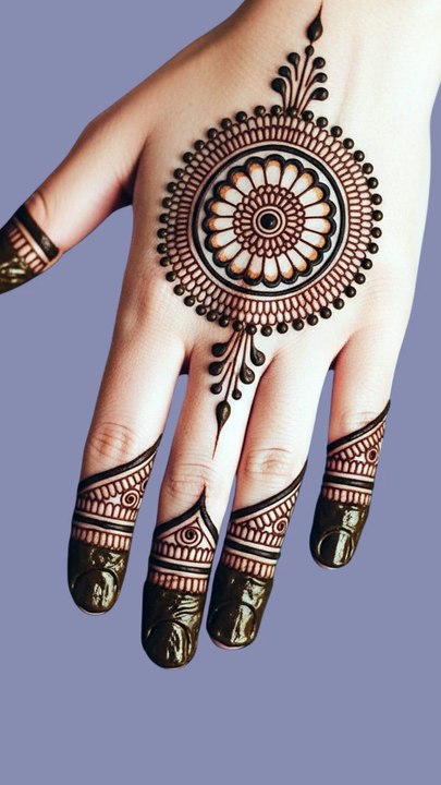 round mehndi design #mehandi ka design #henna #mehandi