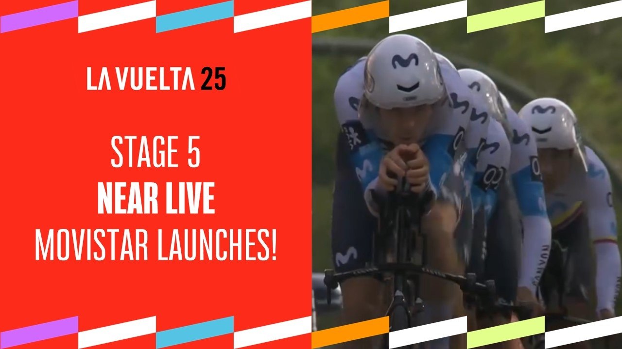 Movistar launches its chrono - Stage 5 - La Vuelta 2025