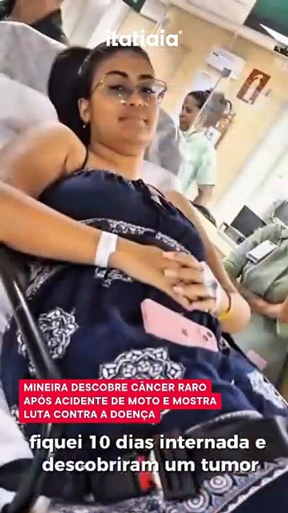Mineira descobre câncer raro após acidente de moto e mostra luta contra a doença