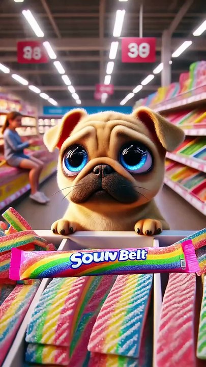 One Candy, Two Friends! See How a Dog Brightens a Boy s Day by Sharing! 💖#cute #dog #shorts