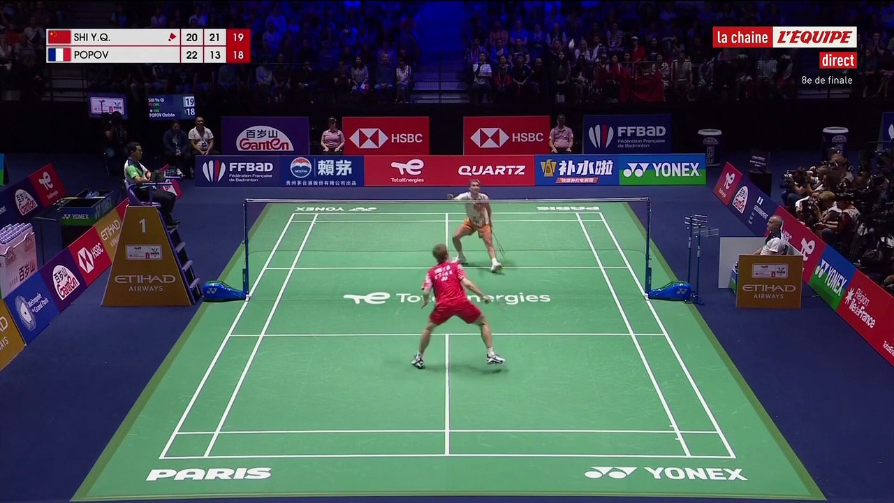 Christo Popov sorti en 8e - Badminton