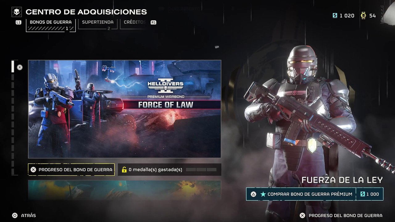 Helldivers 2: Fuerza de la Ley - Bono de Guerra y gameplay