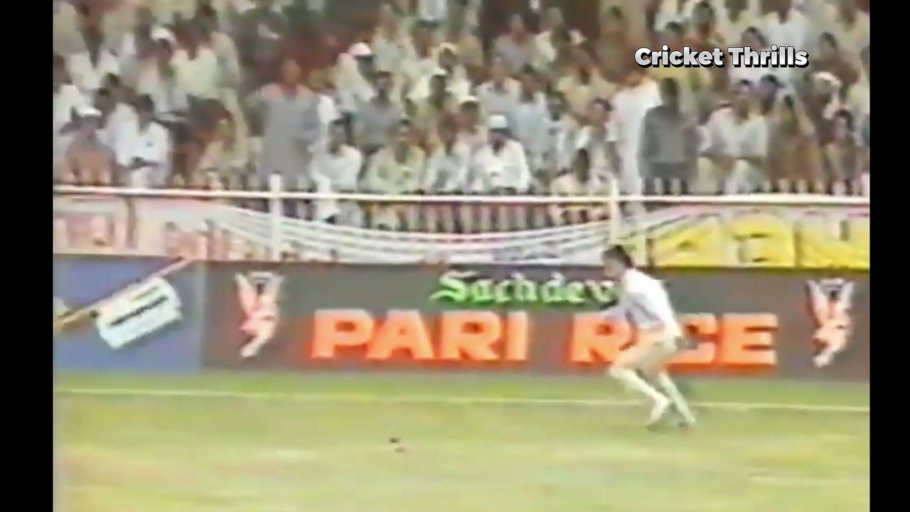 Javed Miandad 60 off 101 Balls 4 Fours vs England 4th Match, Sharjah, April 07, 1987, Sharjah Cup