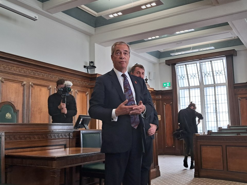 Nigel Farage visits Lancashire and tells residents:  'We'll spend your money wisely'