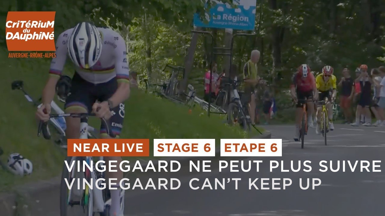 Jonas Vingegaard can't keep up with Tadej Pogacar's pace