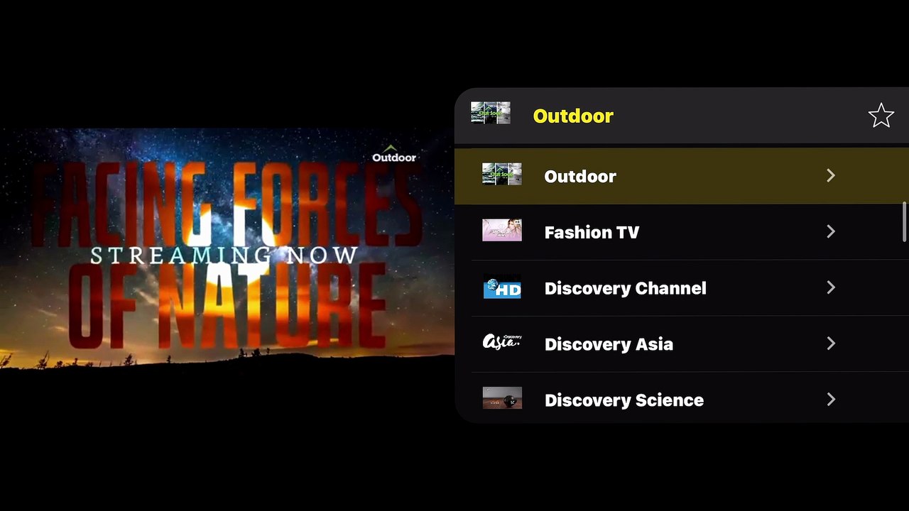 Cloud Stream IPTV App for IOS