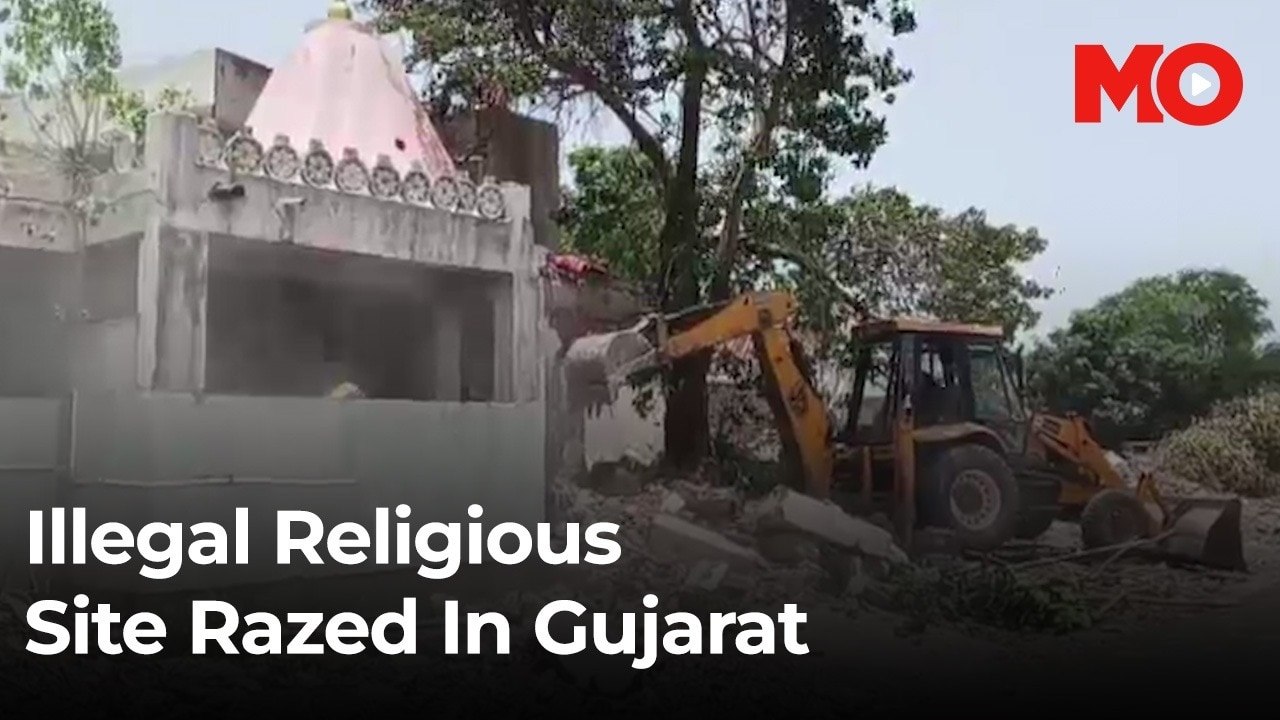 Illegal religious site razed in Gujarat