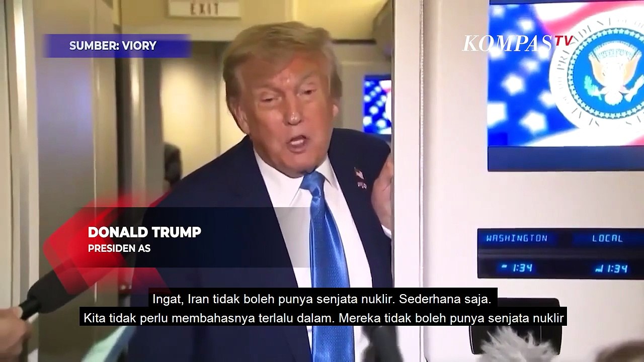 Trump Sebut Iran Tak Boleh Punya Senjata Nuklir: Selesaikan Perang atau Menyerah!