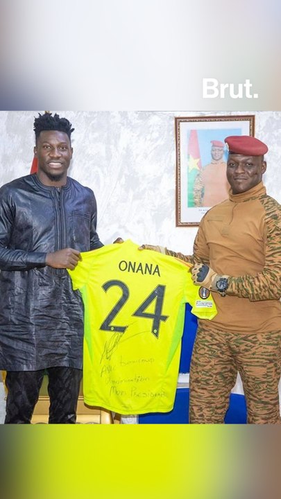 André Onana reçu par le président Ibrahim Traoré