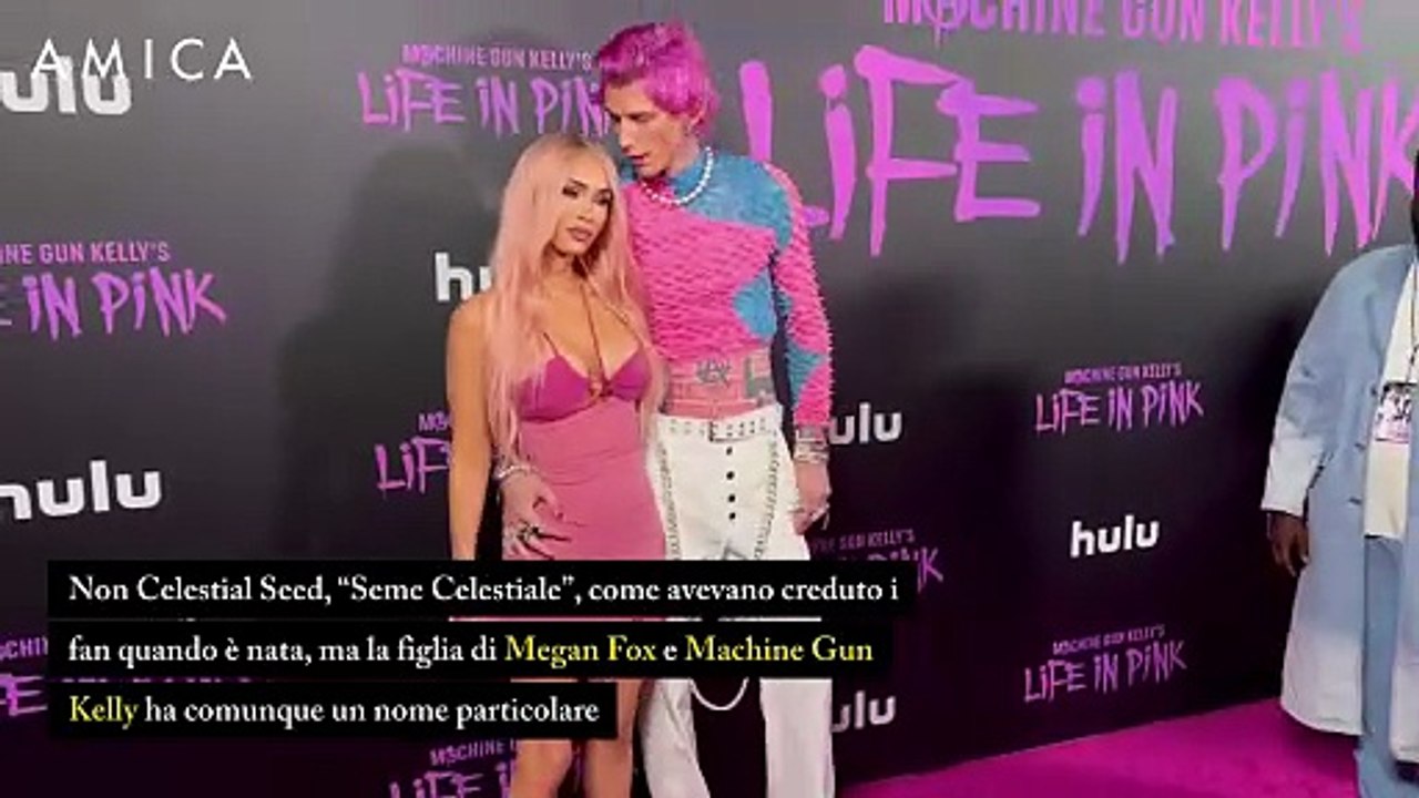 Megan Fox e Machine Gun Kelly svelano il nome della figlia (e non è Celestial Seed)