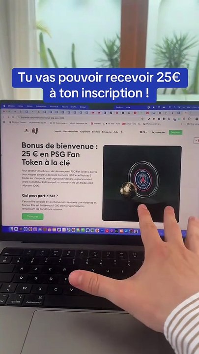 Avoir 25€ offerts pour ton 1er investissement en crypto 😱🚀