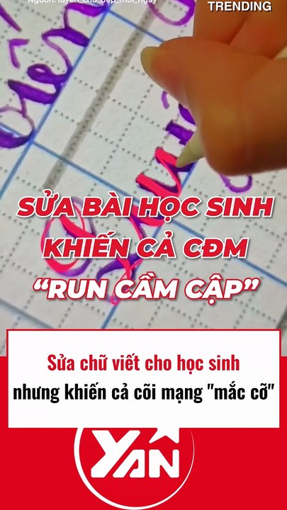 Giáo viên sửa chữ viết cho học sinh khiến cả cõi mạng mắc cỡ