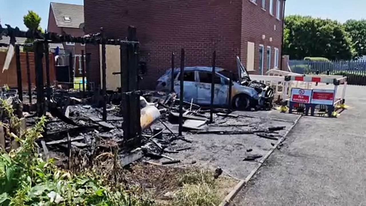 See scenes of destruction following devastating Walsall fire