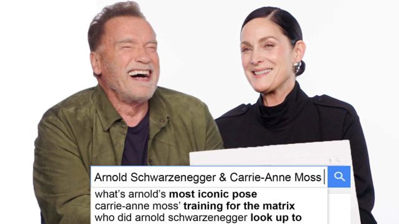 Arnold Schwarzenegger & Carrie-Anne Moss Answer The Web's Most Searched Questions