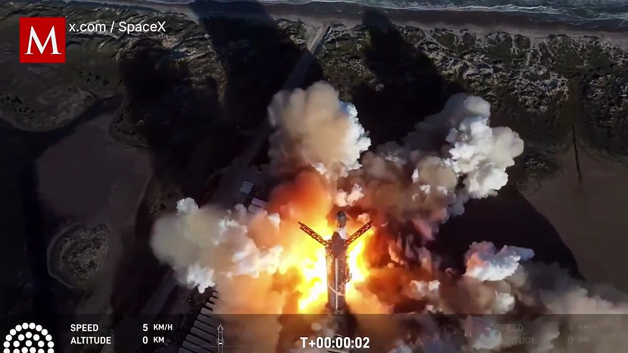 Explosión inesperada sacude test estático de SpaceX