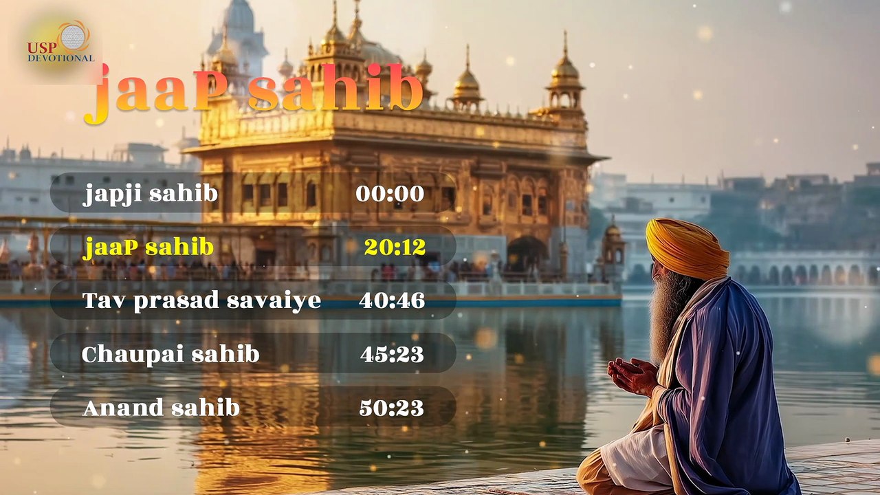 Nitnem Sahib Full Path Video | Nitnem 5 Baaniyan | Morning Nitnem | Punjabi Devotional Prayers