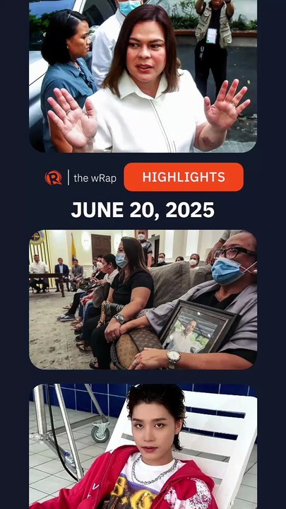 Today’s headlines: Sara Duterte, missing sabungero, ex-NCT member Taeil | The wRap | June 20, 2025