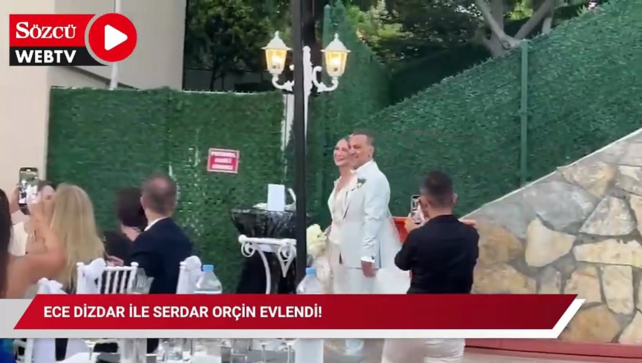 Oyuncu Ece Dizdar, 5 yıldır birlikte olduğu meslektaşı Serdar Orçin ile evlendi
