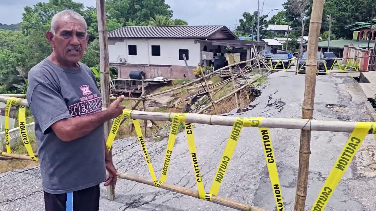 ROAD CLOSED, HOME THREATENED