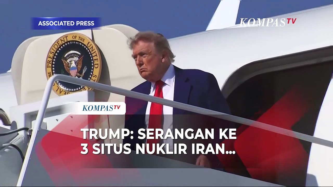 Trump Ungkap Pesawat Amerika Serang 3 Situs Nuklir Iran: Muatan Penuh Bom Telah Dijatuhkan