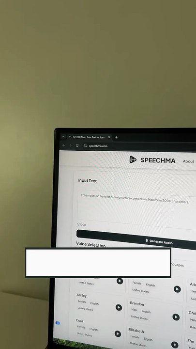 FREE AI Realistic Voice generator