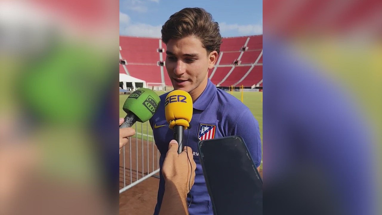 Zona mixta Atlético previa al Atlético - Botafogo