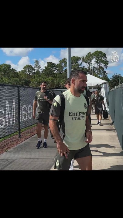 Llegada Real Madrid entrenamiento