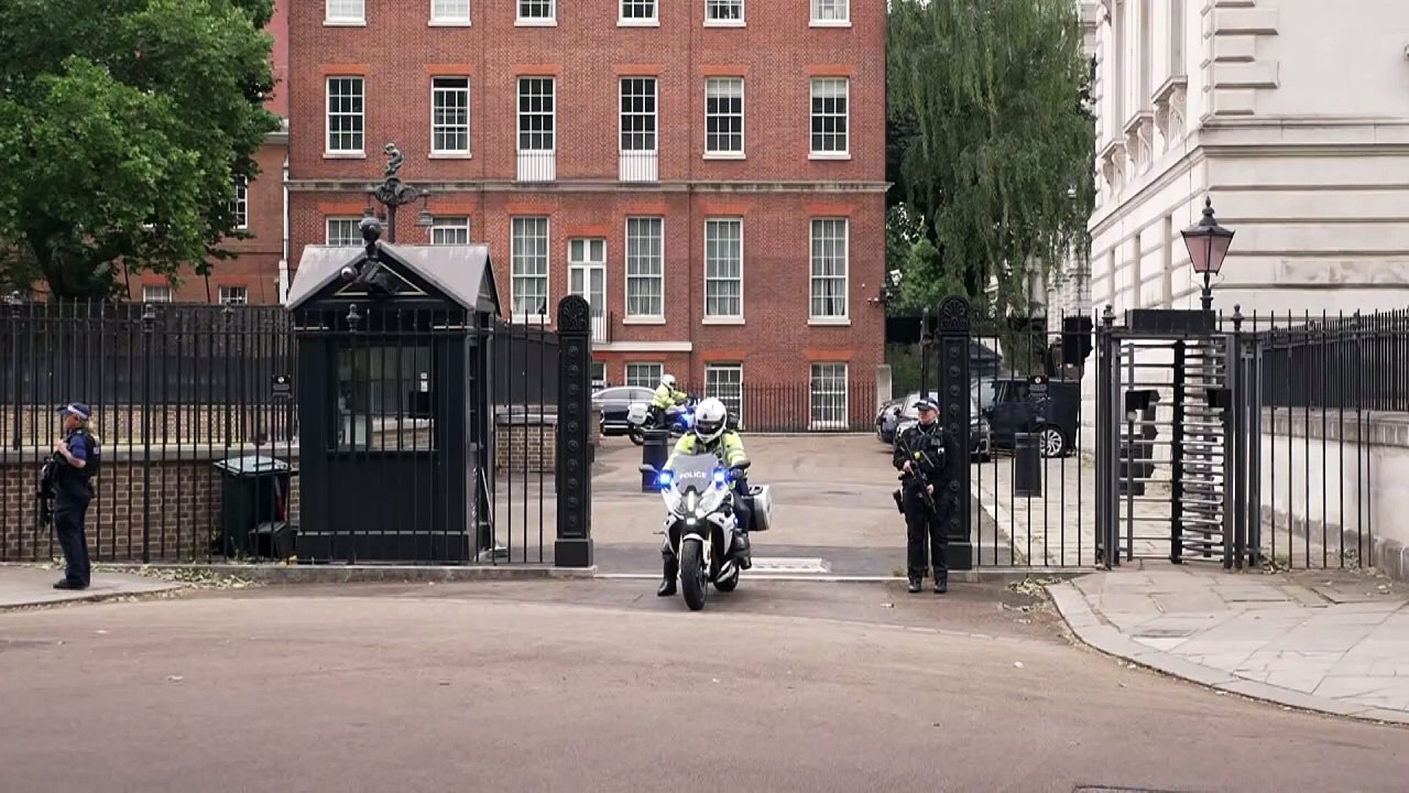 Starmer departs Downing Street for NATO Summit