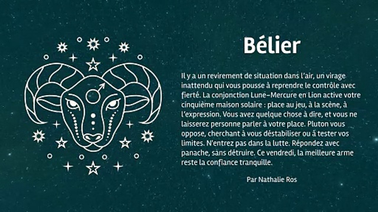 Horoscope quotidien du vendredi 27 juin 2025