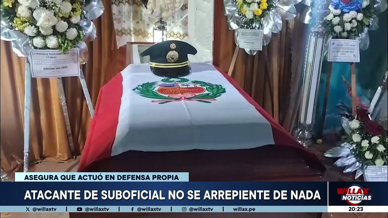 ATACANTE DE SUBOFICIAL NO SE ARREPIENTE DE NADA | Willax