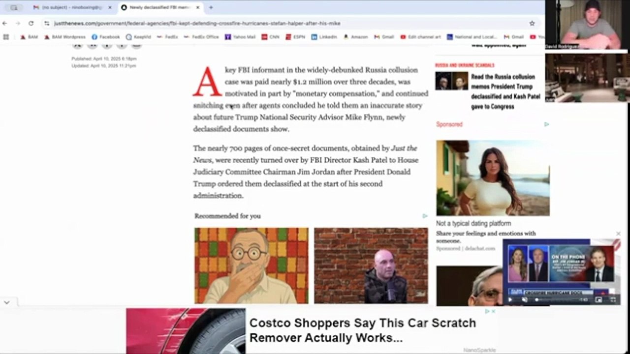 🔥 Apr 11 2025 - Juan O Savin w- Nino - Crossfire Hurricane Release + Tulsi Election Fraud Evidence