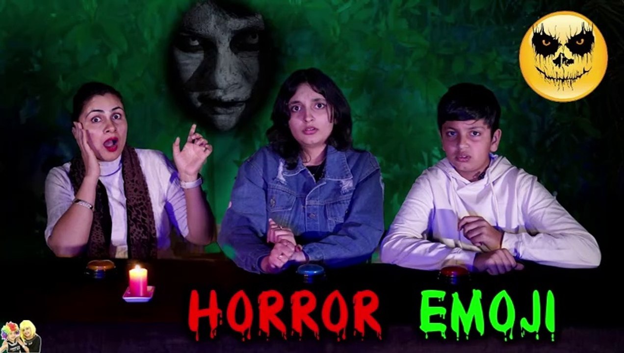 HORROR EMOJI _ Funny Horror Challenge _ Aayu and Pihu Show
