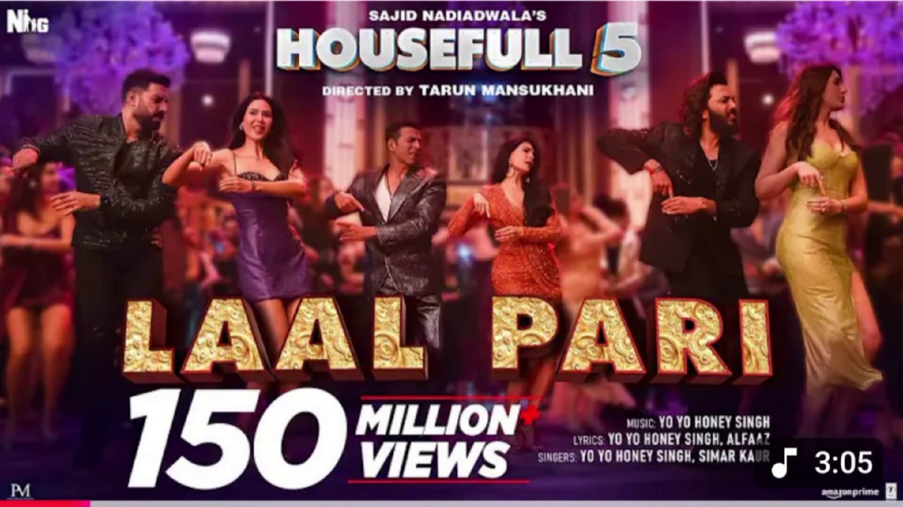 LAAL PARI (Song): Yo Yo Honey Singh | Sajid Nadiadwala | Tarun Mansukhani | Housefull 5 - 6th June latest _ Hindi _song2025