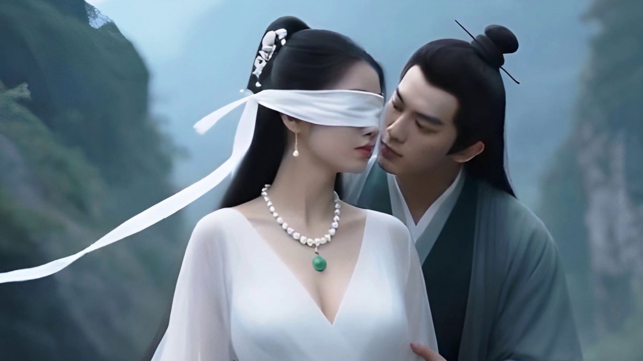 The Legend of the Condor Heroes 神鵰俠侶 小龍女  The little dragon girl Xiaolongnu AI blindfold 小龍女被人蒙住了眼睛，並失去守宮砂 Hong Kong Comic Manga