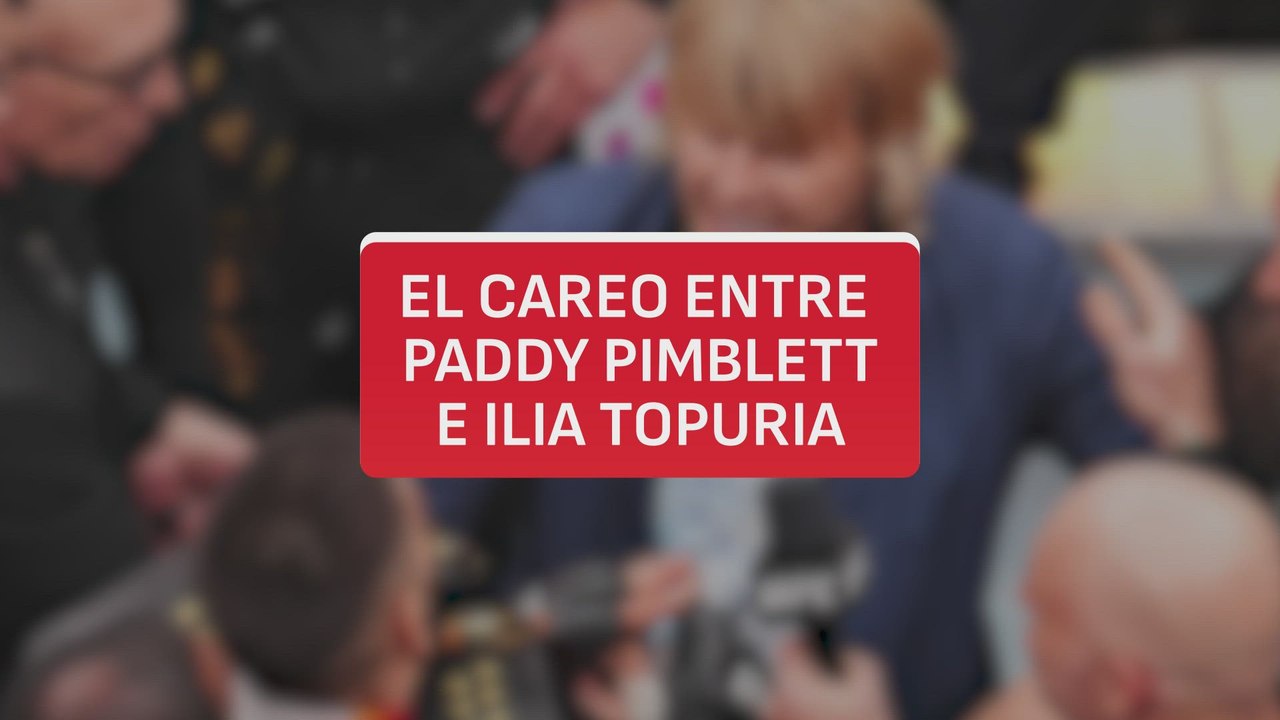 El careo entre Ilia Topuria y Paddy Pimblett