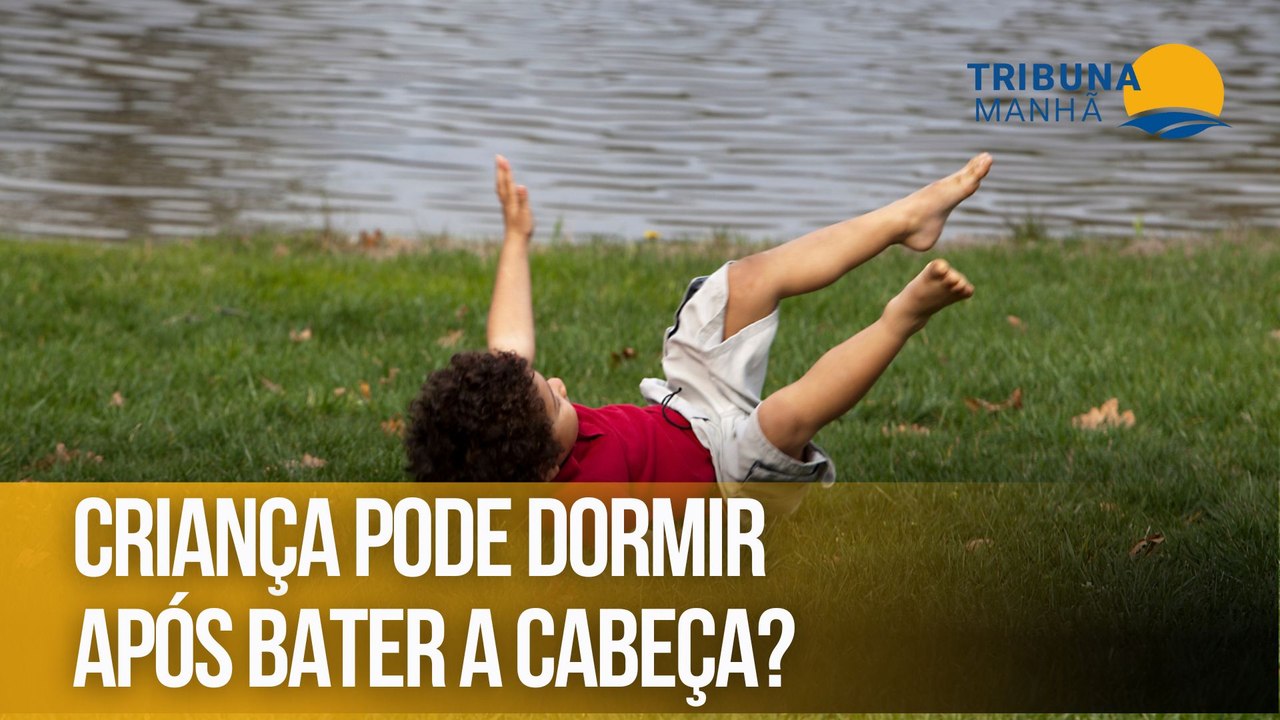 Criança pode dormir após bater a cabeça?