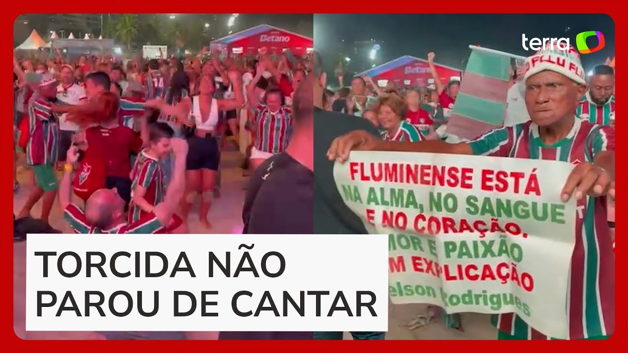 Torcedores enlouquecem em Copacabana com gols do Fluminense contra Inter de Milão
