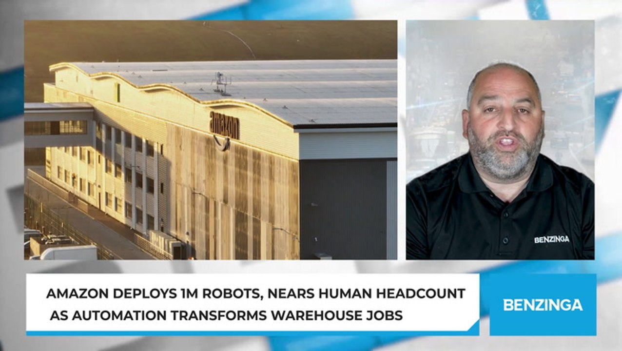Amazon Deploys 1M Robots, Nears Human Headcount As Automation Transforms Warehouse Jobs