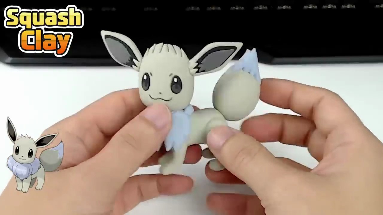 Pokémon Clay Art: Eeveelution!! Satisfying video