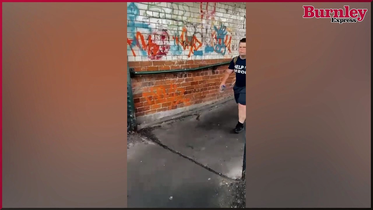 Inspirational Burnley teenager Presley Pennington taking part in Help for Heroes Weighted Walk challenge