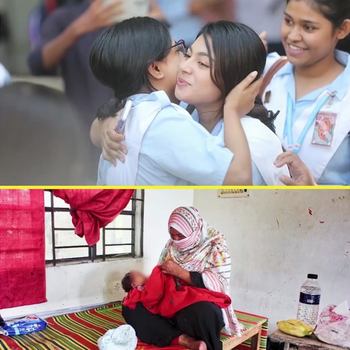 মা ৮ দিনের সন্তানকে কোলে নিয়ে HSC পরীক্ষায় অংশগ্রহণ করলেন