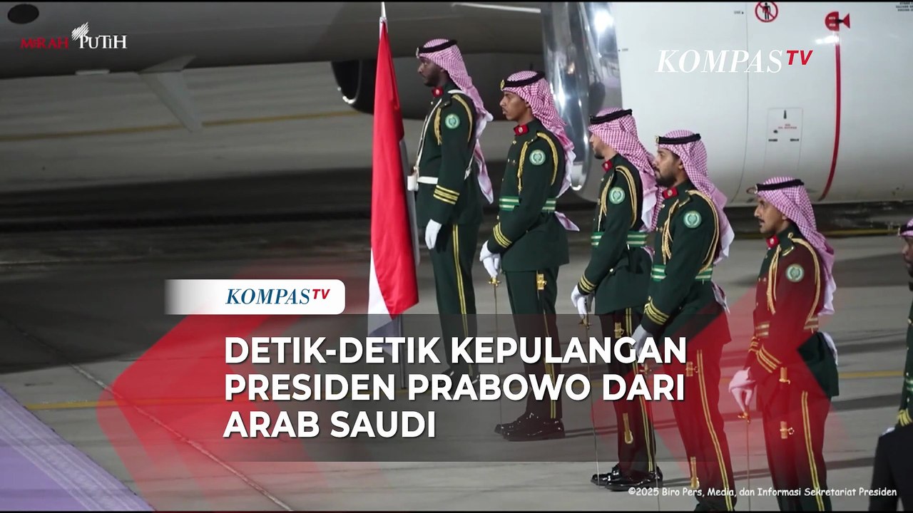 Detik-Detik Prabowo Tinggalkan Arab Saudi Usai Bertemu Mohammed Bin Salman
