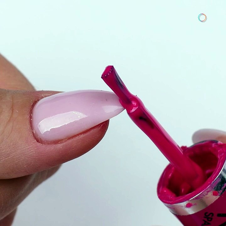 Pink french nails for the spring season💕