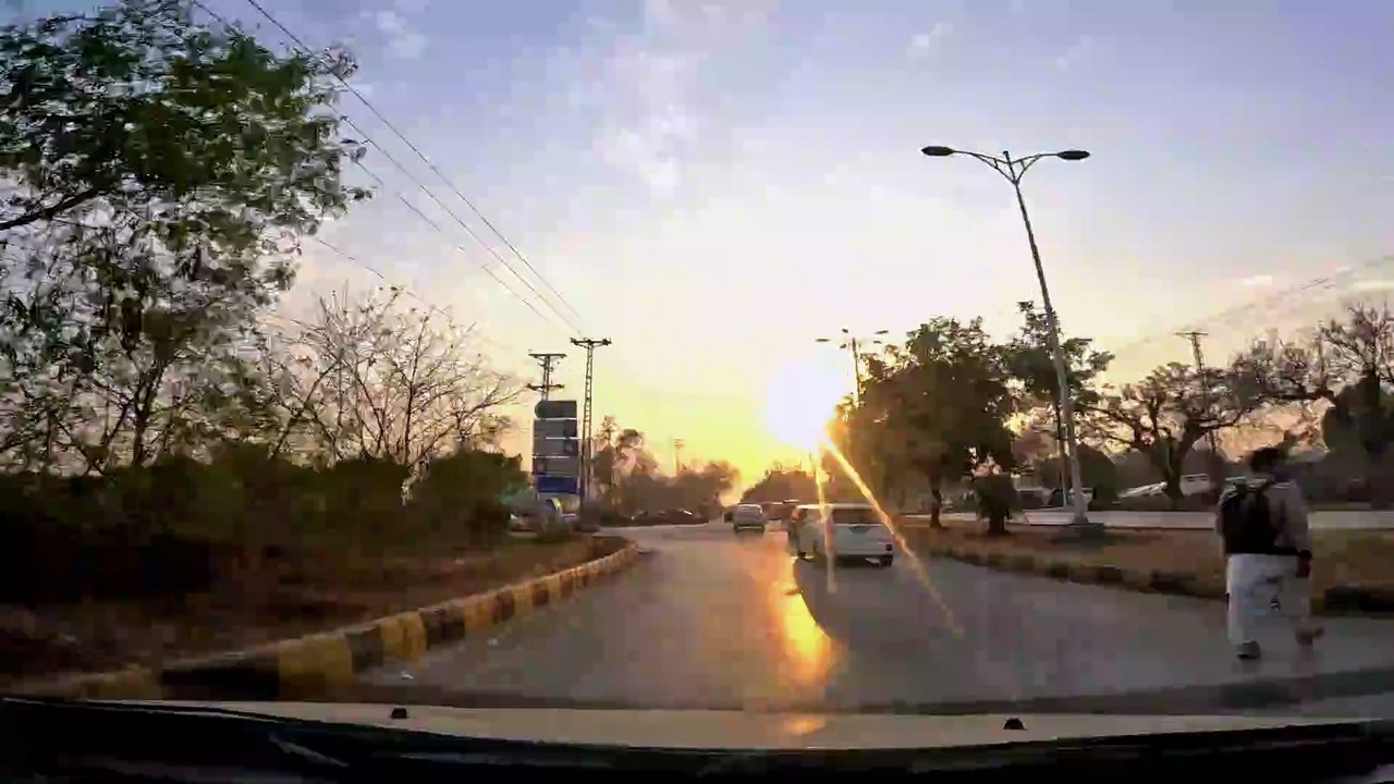 Beautiful Evening and Traffic