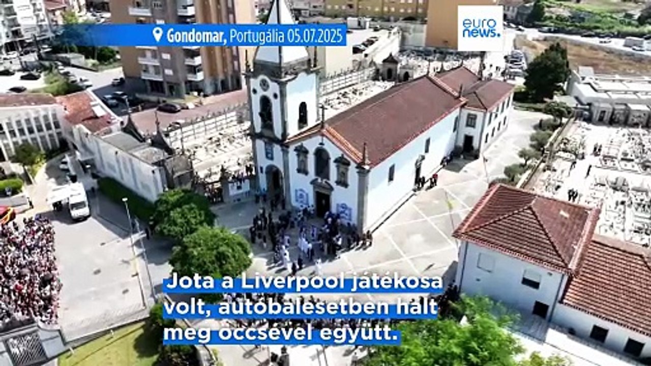 Ezrek gyűltek össze Diogo Jota és André Silva temetésére Gondomarban