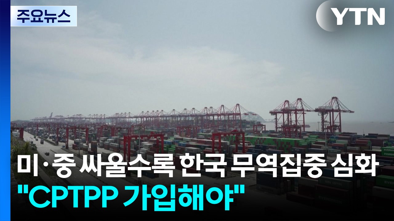 미·중 싸울수록 한국 무역집중 심화..."CPTPP 가입해야" / YTN